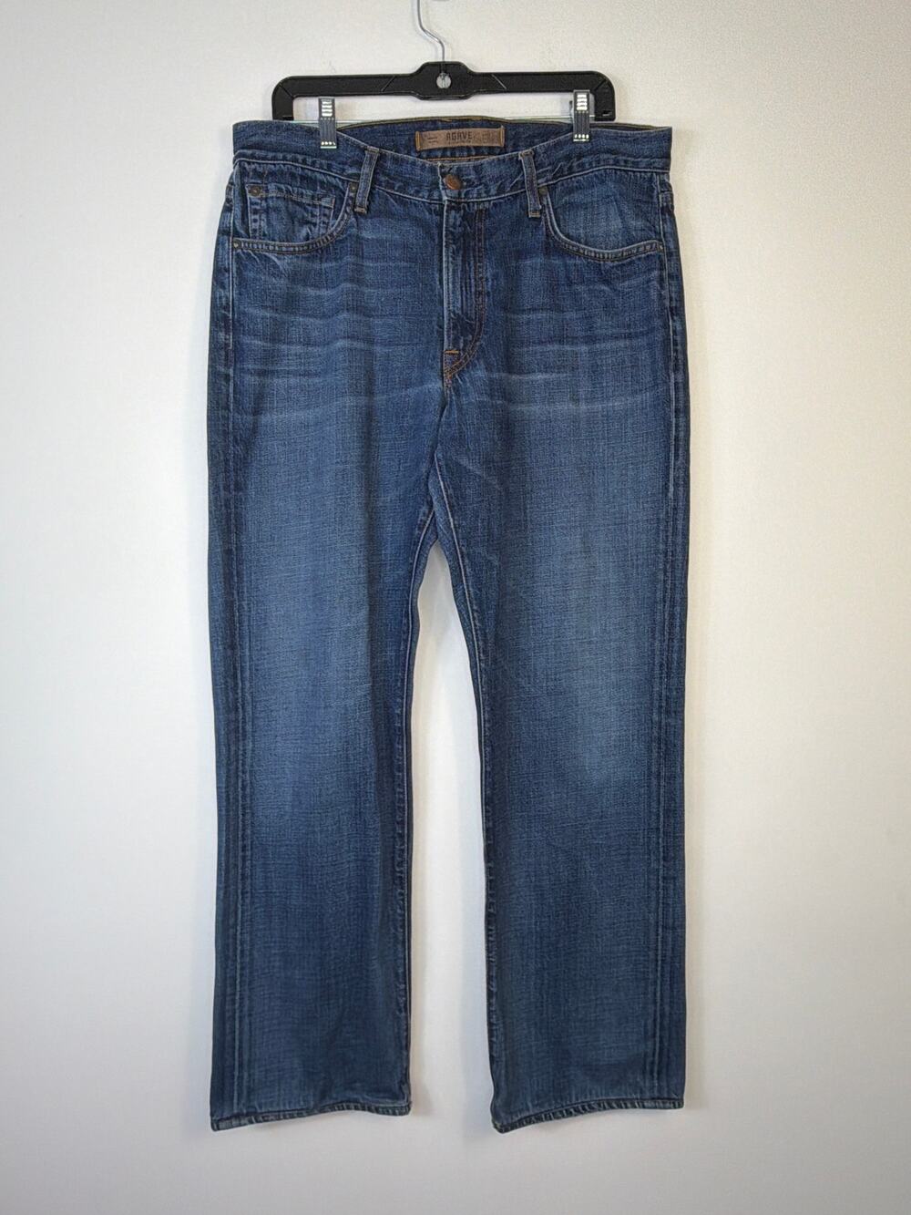 Agave Denim Smith Gringo Men's Straight Leg Jeans Button Zip Size 36 Western